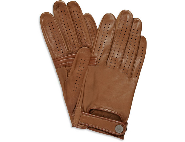 Alfred Dunhill Perforated Leather Driving Gloves