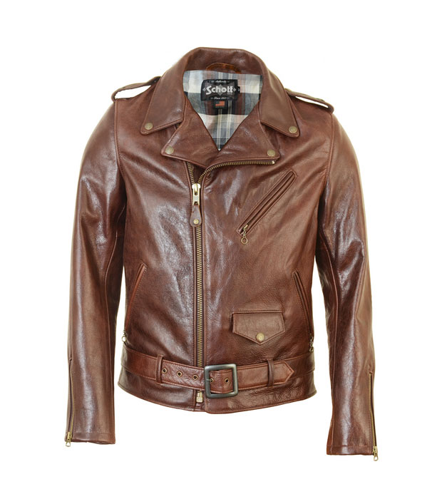 Lightweight Waxy Cowhide Fitted Motorcycle Jacket 626